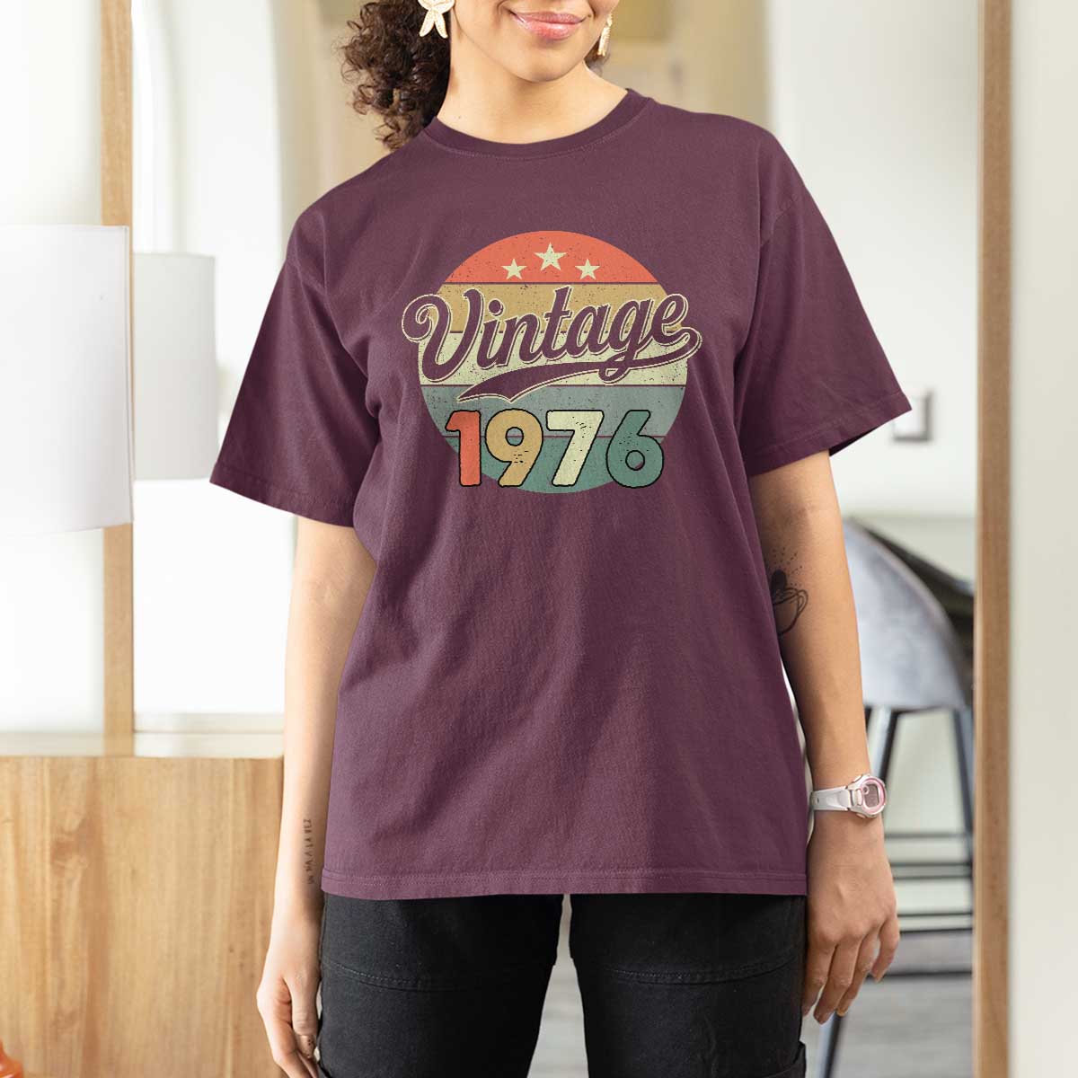 Vintage 1976 T Shirt For Women 50 Year Old 50th Birthday Gifts