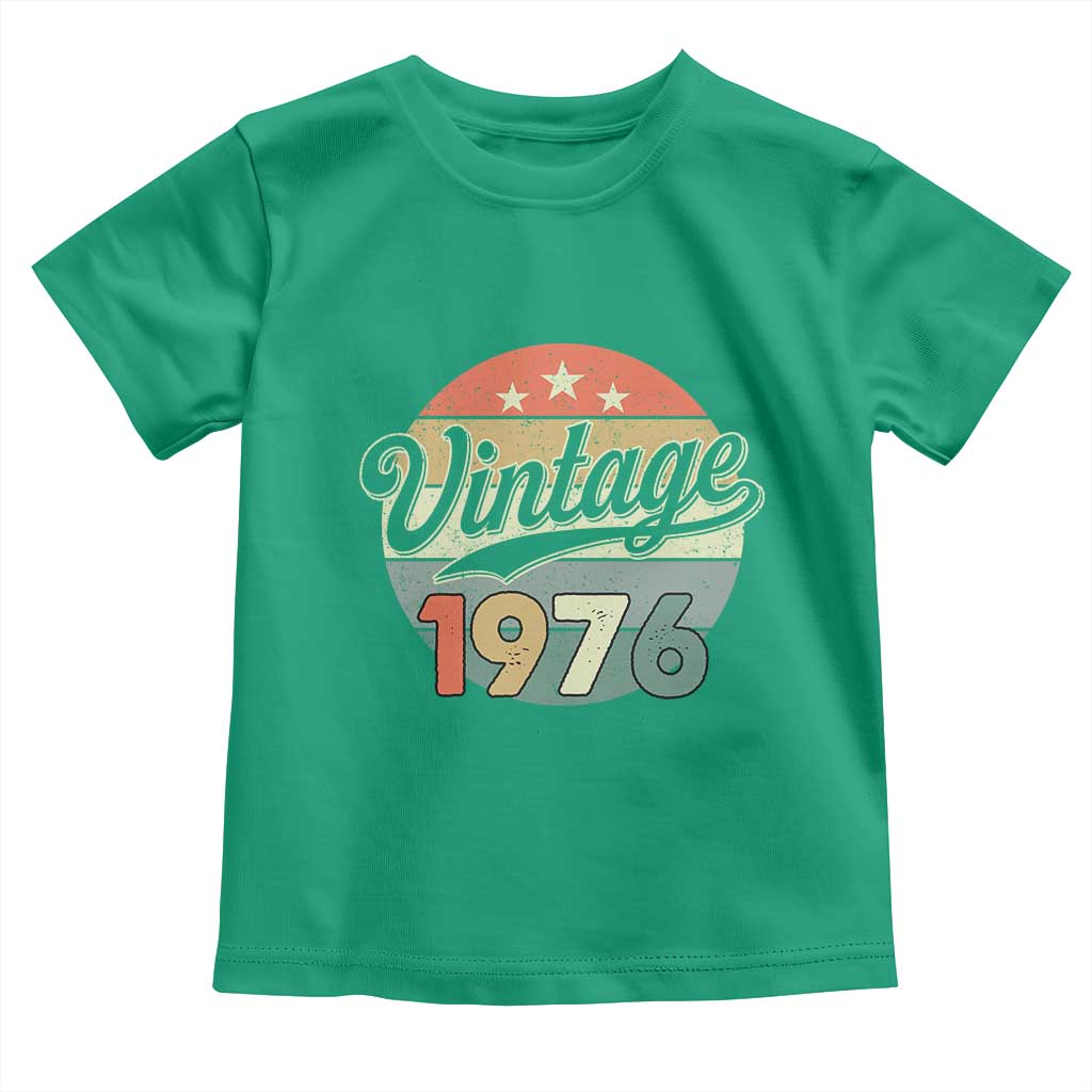 Vintage 1976 Toddler T Shirt 50 Year Old 50th Birthday Gifts