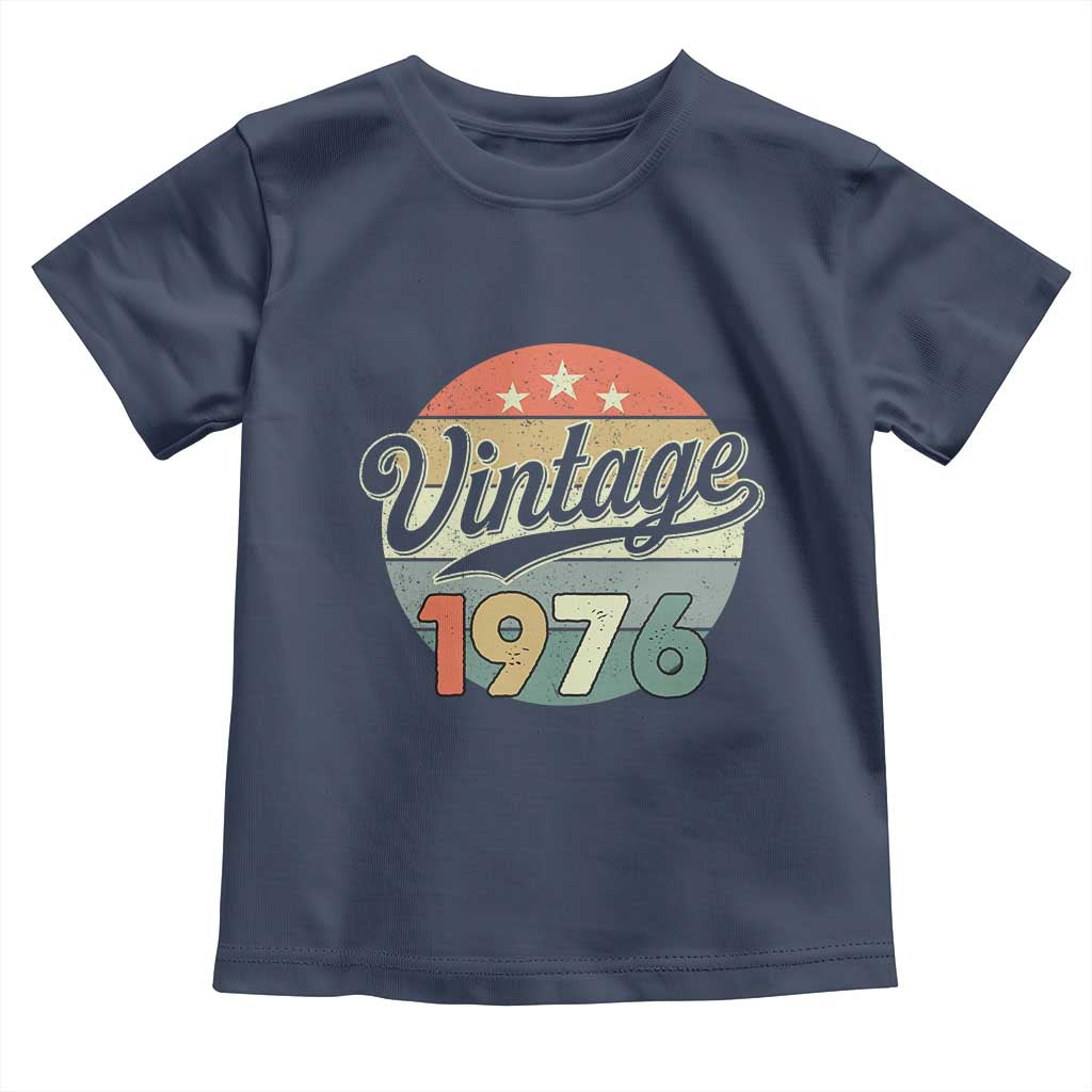 Vintage 1976 Toddler T Shirt 50 Year Old 50th Birthday Gifts