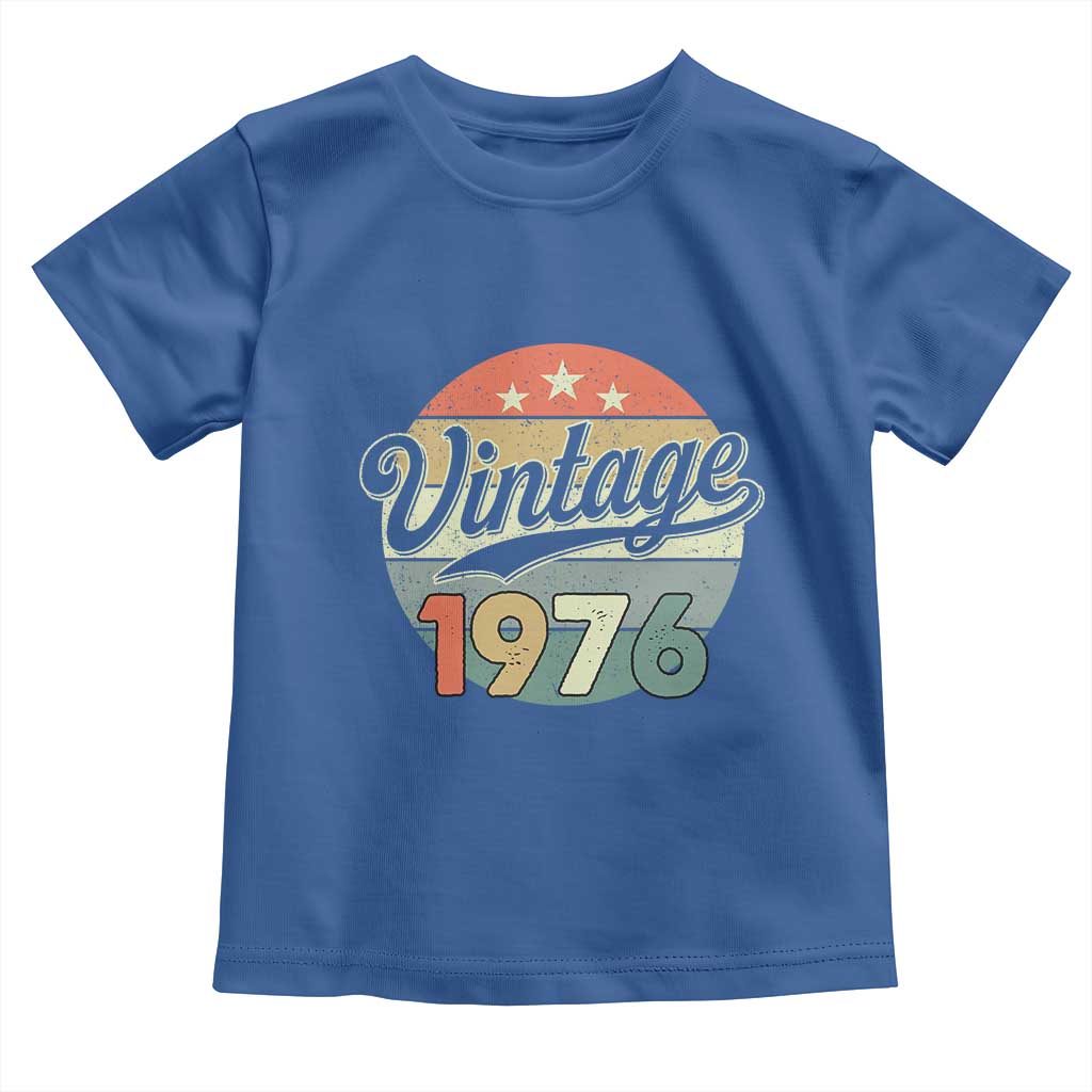 Vintage 1976 Toddler T Shirt 50 Year Old 50th Birthday Gifts