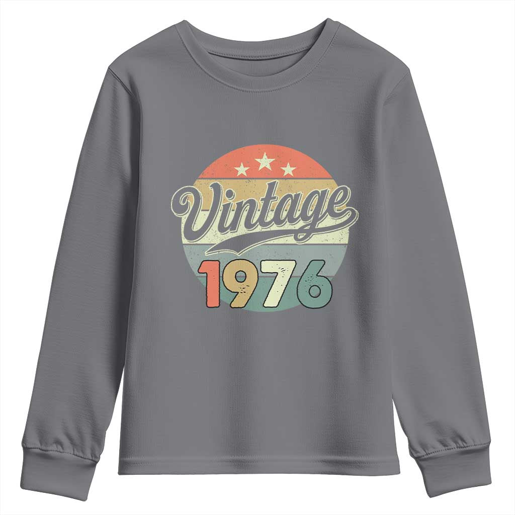Vintage 1976 Youth Sweatshirt 50 Year Old 50th Birthday Gifts