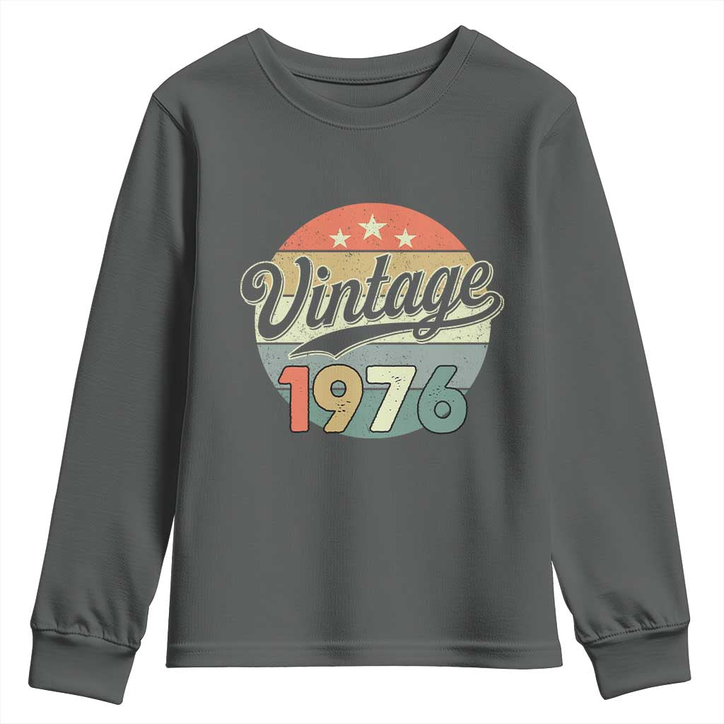 Vintage 1976 Youth Sweatshirt 50 Year Old 50th Birthday Gifts