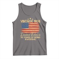 70th Birthday Tank Top Vintage 1956 Limited Edition 70 Year Old Birthday USA Flag