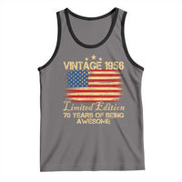 70th Birthday Tank Top Vintage 1956 Limited Edition 70 Year Old Birthday USA Flag
