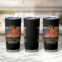 60th Birthday Tumbler Cup Vintage 1966 Limited Edition 60 Year Old Birthday USA Flag