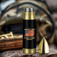 50th Birthday Bullet Tumbler Vintage 1976 Limited Edition 50 Year Old Birthday USA Flag