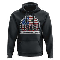 80th Birthday Hoodie Vintage 1946 80 Year Old Birthday American Flag
