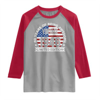 80th Birthday Raglan Shirt Vintage 1946 80 Year Old Birthday American Flag