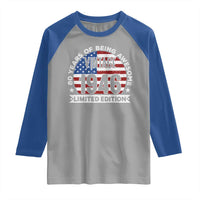 80th Birthday Raglan Shirt Vintage 1946 80 Year Old Birthday American Flag