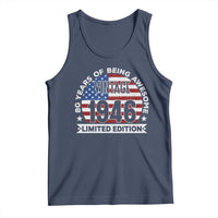 80th Birthday Tank Top Vintage 1946 80 Year Old Birthday American Flag