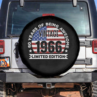 60th Birthday Spare Tire Cover Vintage 1966 60 Year Old Birthday American Flag