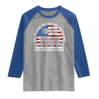 60th Birthday Raglan Shirt Vintage 1966 60 Year Old Birthday American Flag