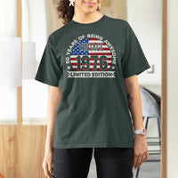 50th Birthday T Shirt For Women Vintage 1976 50 Year Old Birthday American Flag