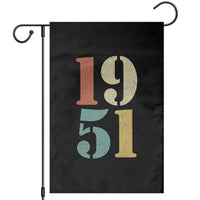 75th Birthday Garden Flag Classic Retro 1951 70 Year Old Gifts