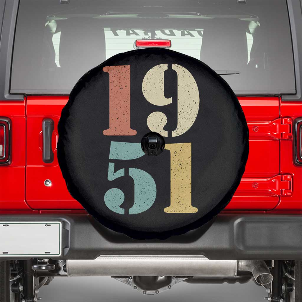 75th Birthday Spare Tire Cover Classic Retro 1951 70 Year Old Gifts
