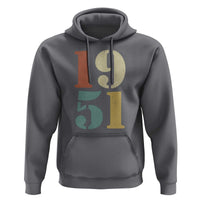 75th Birthday Hoodie Classic Retro 1951 70 Year Old Gifts