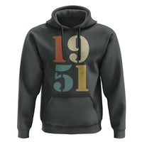 75th Birthday Hoodie Classic Retro 1951 70 Year Old Gifts