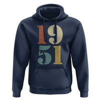 75th Birthday Hoodie Classic Retro 1951 70 Year Old Gifts