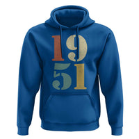 75th Birthday Hoodie Classic Retro 1951 70 Year Old Gifts