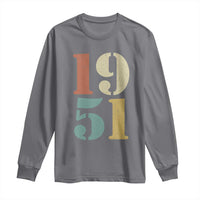 75th Birthday Long Sleeve Shirt Classic Retro 1951 70 Year Old Gifts