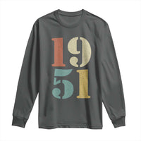 75th Birthday Long Sleeve Shirt Classic Retro 1951 70 Year Old Gifts
