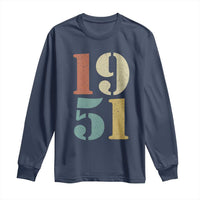 75th Birthday Long Sleeve Shirt Classic Retro 1951 70 Year Old Gifts