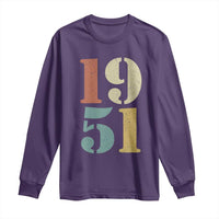 75th Birthday Long Sleeve Shirt Classic Retro 1951 70 Year Old Gifts