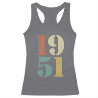 75th Birthday Racerback Tank Top Classic Retro 1951 70 Year Old Gifts