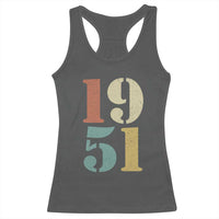 75th Birthday Racerback Tank Top Classic Retro 1951 70 Year Old Gifts