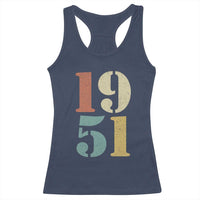 75th Birthday Racerback Tank Top Classic Retro 1951 70 Year Old Gifts