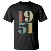 75th Birthday T Shirt Classic Retro 1951 70 Year Old Gifts