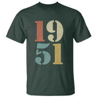 75th Birthday T Shirt Classic Retro 1951 70 Year Old Gifts