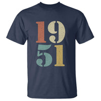 75th Birthday T Shirt Classic Retro 1951 70 Year Old Gifts