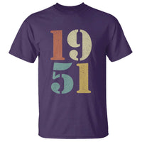 75th Birthday T Shirt Classic Retro 1951 70 Year Old Gifts