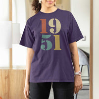 75th Birthday T Shirt For Women Classic Retro 1951 70 Year Old Gifts