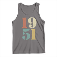 75th Birthday Tank Top Classic Retro 1951 70 Year Old Gifts