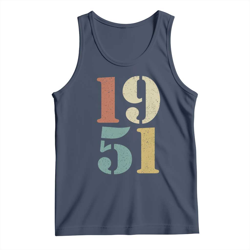 75th Birthday Tank Top Classic Retro 1951 70 Year Old Gifts