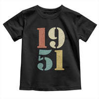 75th Birthday Toddler T Shirt Classic Retro 1951 70 Year Old Gifts