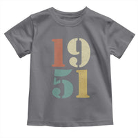 75th Birthday Toddler T Shirt Classic Retro 1951 70 Year Old Gifts