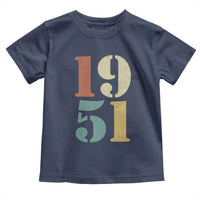 75th Birthday Toddler T Shirt Classic Retro 1951 70 Year Old Gifts