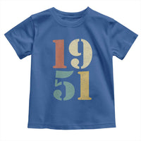 75th Birthday Toddler T Shirt Classic Retro 1951 70 Year Old Gifts