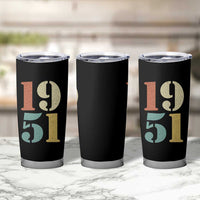 75th Birthday Tumbler Cup Classic Retro 1951 70 Year Old Gifts