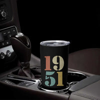 75th Birthday Tumbler Cup Classic Retro 1951 70 Year Old Gifts