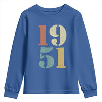 75th Birthday Youth Sweatshirt Classic Retro 1951 70 Year Old Gifts