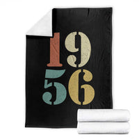 70th Birthday Throw Blanket Classic Retro 1956 70 Year Old Gifts