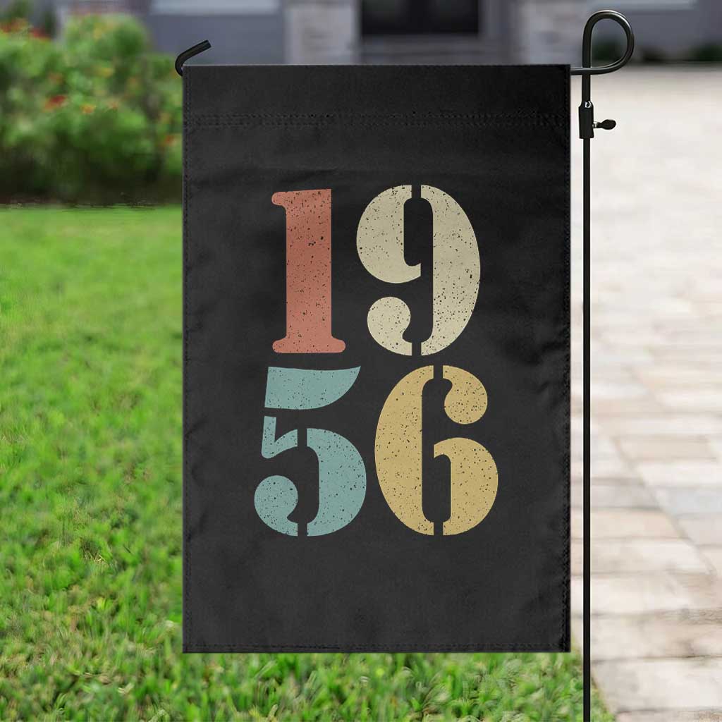 70th Birthday Garden Flag Classic Retro 1956 70 Year Old Gifts