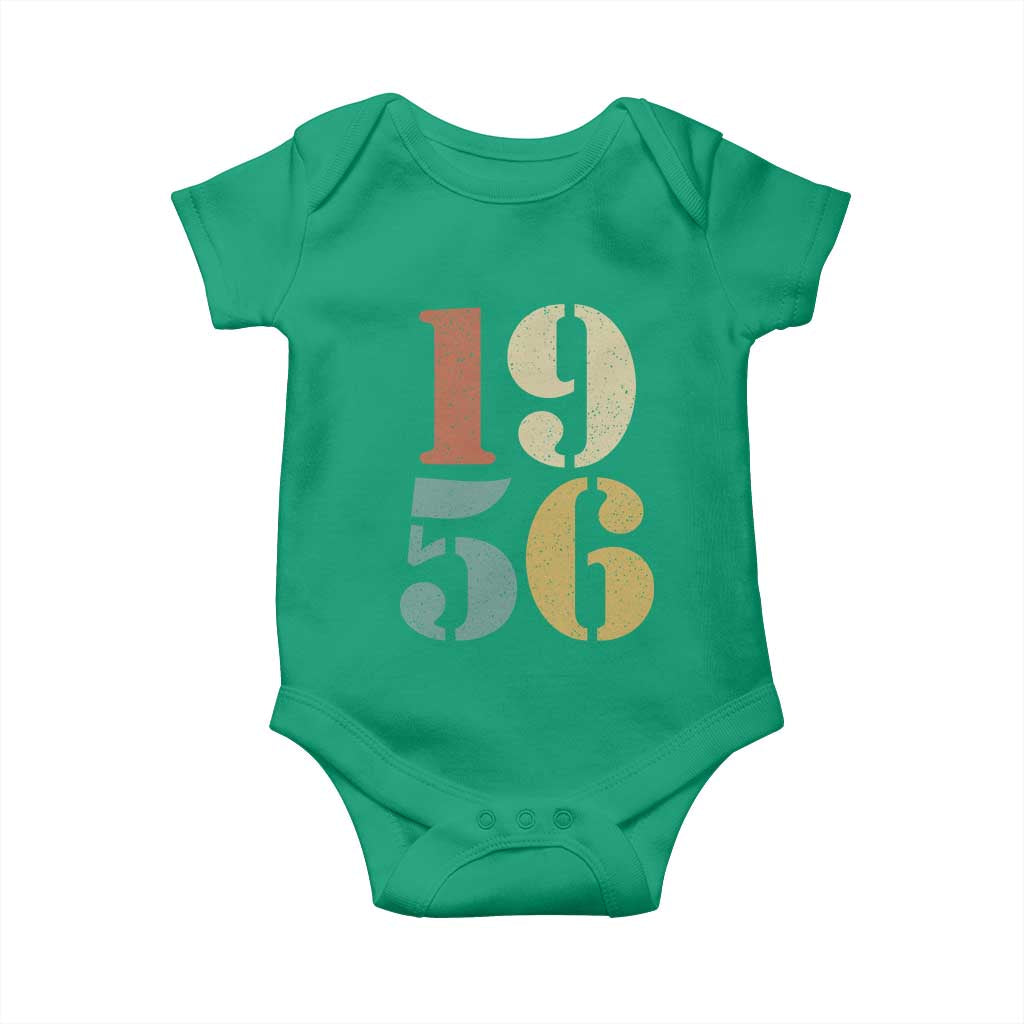 70th Birthday Baby Onesie Classic Retro 1956 70 Year Old Gifts