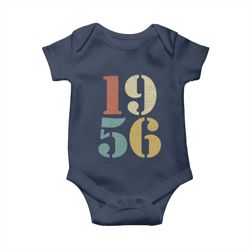 70th Birthday Baby Onesie Classic Retro 1956 70 Year Old Gifts