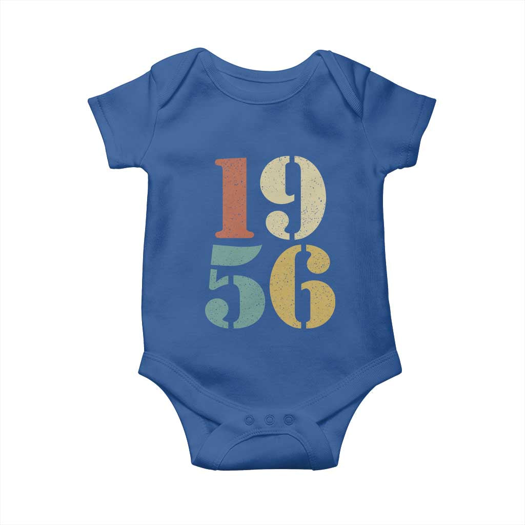 70th Birthday Baby Onesie Classic Retro 1956 70 Year Old Gifts