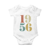 70th Birthday Baby Onesie Classic Retro 1956 70 Year Old Gifts